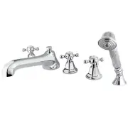 Kingston Brass KS430.5BX Metropolitan Deck Mounted Roman Tub - Chrome