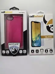 Cellhelmet Pink Case & Screen Protector Combo for iPhone SE, 6, 7 & 8