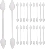 Ciieeo Ear Sticks Cotton Swabs 56pcs Natural Double-Tipped Safety Cotton Buds with Large Tip Ear Swabs Sticks for Personal Health Baby