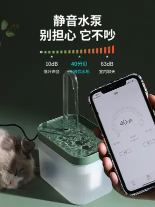 貓咪飲水機自動循環流動智能飲水器活水電動喝水狗狗水盆寵物用品 (3.2折)