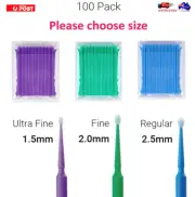 100pc Disposable Eyelash Swab Applicator Micro Brush Mascara Extension Tools