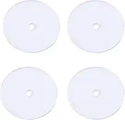 FOMIYES Clear Disc Pads to Stabilize Earrings 80pcs Plastic Discs No Piercing Pull Disc Earring Supports Pads for Earring Backs to Earrings Sagging for Jewelry Crafts