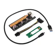 NGFF M.2 M Key to USB 3.0 PCI-E Riser Card M2 to USB3.0 PCIE 16X 1X7549