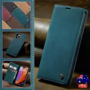 For iPhone 16/15/14/13/12/11 Pro Max Plus 16e 8 Wallet Leather Case CASEME Cover