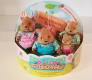 Li'l Woodzeez Bushytail Squirrel Family Battat Animal Figures Dolls NEW IN BOX