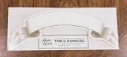 New Hester & Cook 12 Name Banner Cards Die Cut Gold HC044 - Many Available