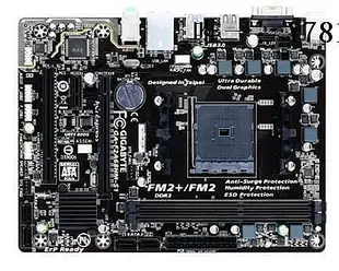電腦零件Asus/華碩A68HM-K -E A68 主板 全固態 FM2+ 支持740K 860K 7860K筆電配件