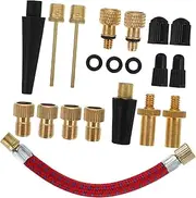 TOBBOMEY Mountain Road Folding Bikes Compatible Bike Tire Valve Adapter Inflation Tool Kit Pump Connector