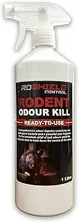 Roshield Rodent Deodorant Odour Kill - Mask Urine & Body Smells Caused by Rats and Mice (1 Litre RTU/Ready-To-Use Spray)