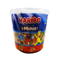 在飛比找蝦皮購物優惠-HARIBO 哈瑞寶 綜合迷你軟糖超值分享桶 100入