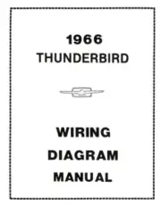 FORD 1966 Thunderbird Wiring Diagram Manual 66