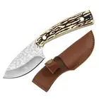 Damascus Pattern Kitchen Meat Cleaver Boning Knife Chef Peeling Fishing Barbecue
