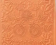 BOTANIC Texture mat for Polymer Clay | Flexible Texture Stamp |