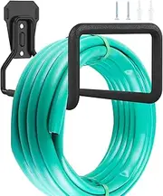 Metal Hose Holder Heavy Duty Hose Pipe Hanger 19.5X 12 cm Wall Mounted Garden Water Hose Holder Garage Hose Hook Sturdy Hose Storage Bracket Hose Stand Organizer for Water Hose Extension Cords (1PC)