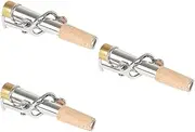 Generic 3sets Saxophone Accessories Vintage Saxophone Neck Set Straight Curved for Parts 2pcs*3