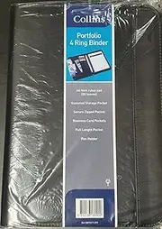 Collins 4 Ring Binder Portfolio with A4 Notepad, 360 x 260 mm Size