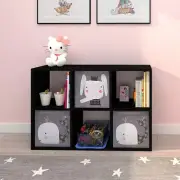 6 Cube Storage Organizer, Stackable, Book Shelf, Bedroom, Home Office