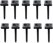 10Pc Solar Snake Repeller Solar Ultrasonic Pest Mole Rodent Rat Possum Repellent