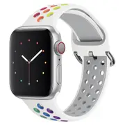 Apple Watch IWatch Band Silicone Strap White & Colorful