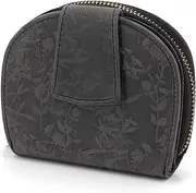 [ekavale] Modern Leather Women's Purse with RFID Protection and Latch Closure, Purse for Women Compact Medium Size