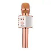 BONAOK Wireless Bluetooth Karaoke Microphone 3-in-1 Portable Handheld Mic Spe...