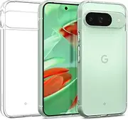 [Caseology] by SPIGEN Capella for Google Pixel 9/9 Pro Case, Hybrid PC Back Layer & Clear TPU Structure Protective Technology, Raised Edge Protection Non-Slip Grip Cover - Clear