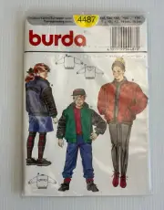BURDA pattern 4487 Chidrens jackets Factory Folded 8-16 Junior