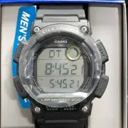 Casio WS-2100H-8AKC Mens Step Tracker Digital Watch Black Resin Round Watch