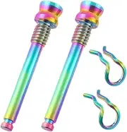 Brake Caliper Bolts Clips - Titanium Alloy Disc Brake Clamp Brake Pad Pin,Ultra-Light Riding Accessories, General Threaded Pins for Bicycles, Road Bikes