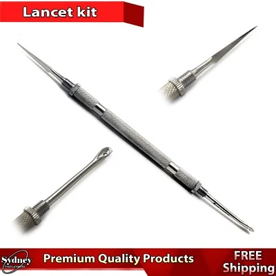 Lancet and Extractor Skin Care Blackhead Removal Milia Whitehead Extractors