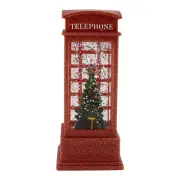Christmas Snow Globe Christmas Water Glittering Snow Telephone Booth for2213
