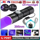 UV Torch Rechargeable 395nm Black Light Flashlight Blacklight with USB GV
