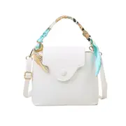 Casual Alligator Pattern Shoulder Crossbody Bag Women Knot Silk Scarf Totes Purse Female PU Leather Bucket Messenger Pouch