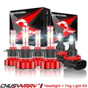For Smart Fortwo 2008-2015 LED Headlight White High Low + Fog Light Bulbs Combo (for: Smart)