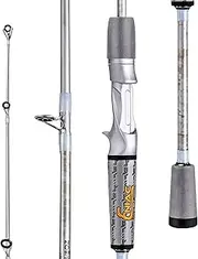 [Sougayilang] Fishing Pole, IM6 Graphite Spinning Rod & Casting Rod - Two Pieces, SuperPolymer Handle Fishing Rod for Bass Fishing
