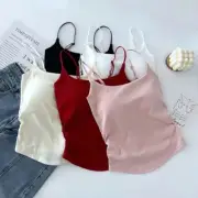 Women's Camisole with Built in Shelf Bra Adjustable Strap Vest Padded Tank Tops