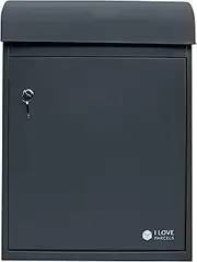 iLoveParcels Medium Parcel Drop Box. Waterproof Safe & Secure Delivery Box For When You're Not Home. Storage Mail Box, Post & Letterbox With Code Lock. Mounted To Wall, Door, Fence Or Floor. (Grey)…