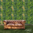 6/12pcs Artificial Plant Wall Panels Grass Hedge Fake Vertical Garden Melongrass