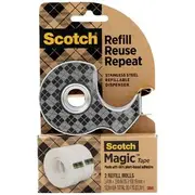 Scotch Stainless Steel Refillable Tape Dispenser with Refills