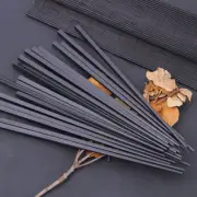 1pair Black Bamboo Chopsticks Healthy Chinese Chopsticks Reusable Sushi G^DD