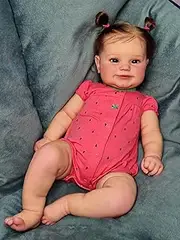 Pinky Reborn Dolls 24inch 60cm Maddie Reborn Baby Girl Toddler Dolls Newborn Lifelike Soft Touch Visible Veins Art Doll