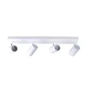 Aster Modern 4-Light Round Flush Ceiling Spot Light Lamp White