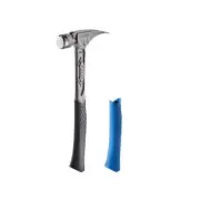 Stiletto Claw Hammers TiBone Smooth Face w/ Curved Handle Grip Blue (2-Piece)