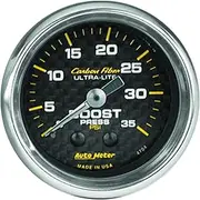 Auto Meter 4704 Carbon Fiber Mechanical Boost Gauge