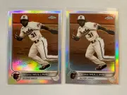 2022 Topps Chrome Cedrick Mullins Sepia Lot x2 Baltimore Orioles