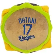 MLB Official Los Angeles Dodgers Shohei Otani Dog Hamburger Toy Baseball Los Angeles Dodgers Pet