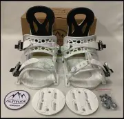 KIDS ​ALTITUDE RIPPER SNOWBOARD BINDINGS 4x4 BURTON 3D & EST CHANNEL SIZES 2-6