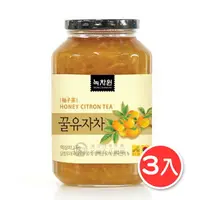 在飛比找樂天市場購物網優惠-(免運)韓國綠茶園蜂蜜柚子茶1Kg 3罐組 [KR91] 千