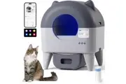 Self Cleaning Litter Box Automatic: Extra Large Self-Cleaning Litter Box for Multiple Cats - Smart Cat Litter Box with App Control/Odor-Free/Safety Protection/Low Noise