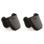 2x Dexas Silicone Nib 11cm Mini Hand Mitt Kitchen Cooking Heat Protection BLK